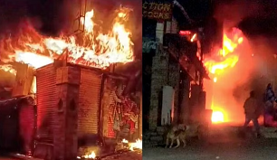 नैनीताल: मल्लीताल बाजार में लगी भीषण आग,आग की लपटें देख मचा हड़कंप, जान बचाने को इधर-उधर भागे लोग 