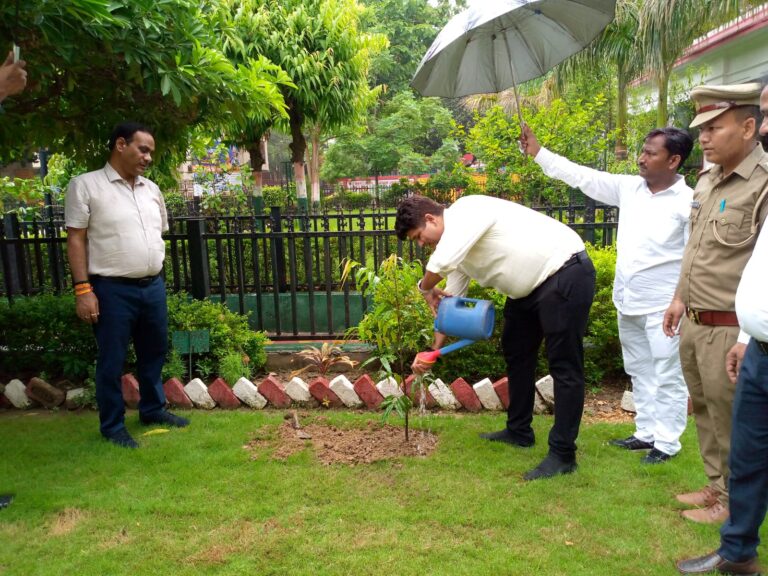 DM starts plantation drive Planted a tree campus of collectorate