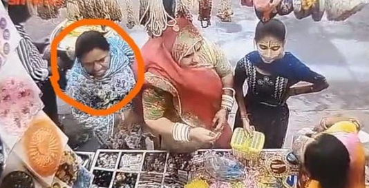 महिला की करतूत:- महिला ने चोरी कर लिए लड्डू गोपाल,महिला की शर्मनाक हरकत सीसीटीवी में हुई कैद..वायरल हुई वीडियो