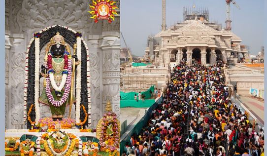 अयोध्या: भगवान राम के दरबार में बढ़े श्रद्धालु, चमका कारोबार.. 5 दिन में पांच लाख से ज्यादा श्रद्धालु पहुंचे
