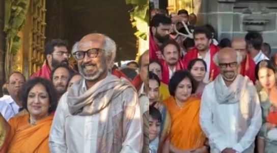 रजनीकांत- 75वें जन्मदिन के बाद परिवार संग तिरुपति पहुंचे रजनीकांत, मंदिर में फैंस की लगी भीड़