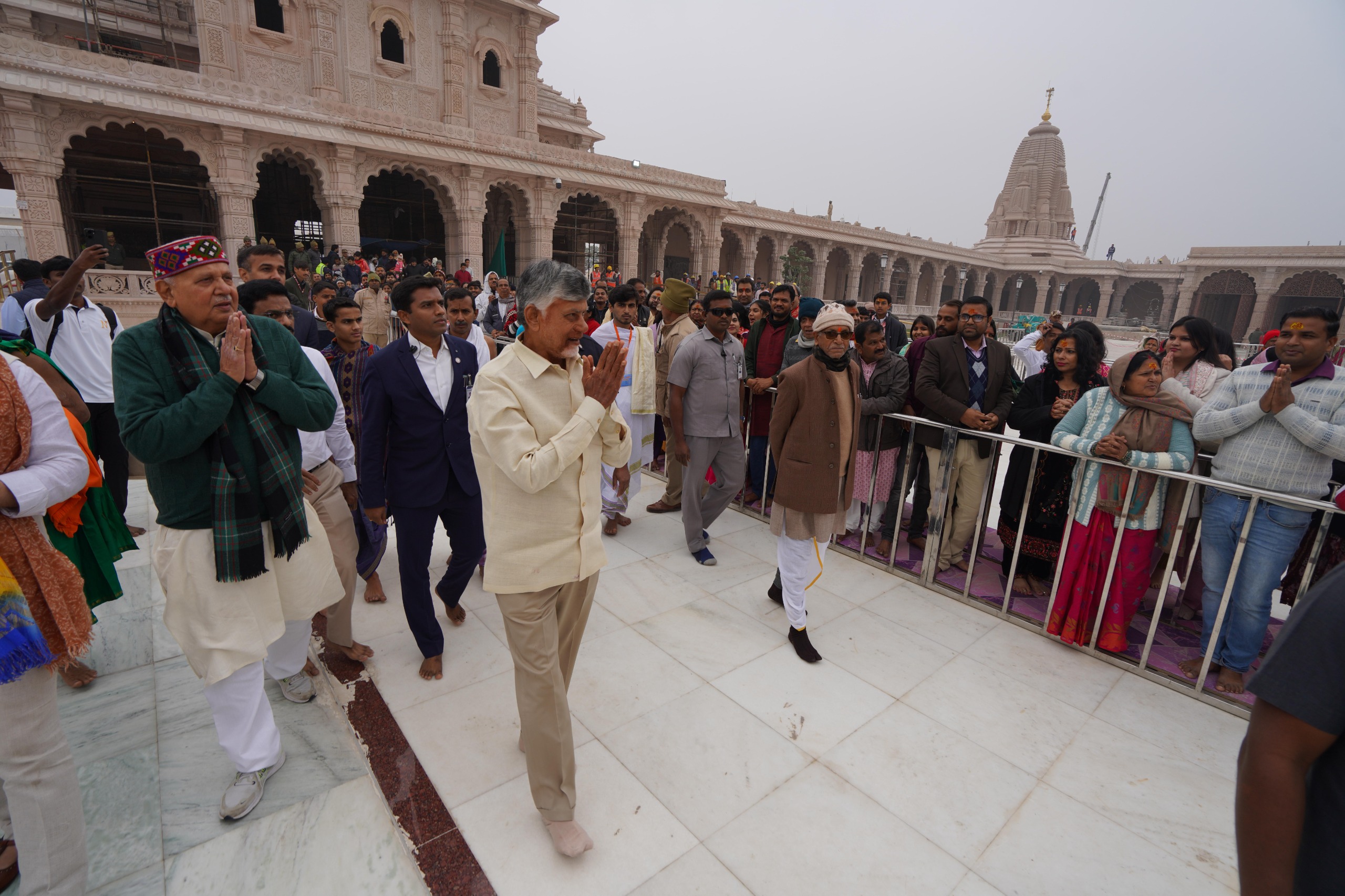 अयोध्या- अयोध्या दर्शन कर वापस गए चंद्रबाबू नायडू