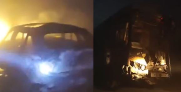 भीषण हादसा- यमुना एक्सप्रेस-वे पर घने कोहरे की वजह से कई वाहन टकराए, कुछ बसें जलकर खाक,6 की मौत और 80 से ज्यादा घायल