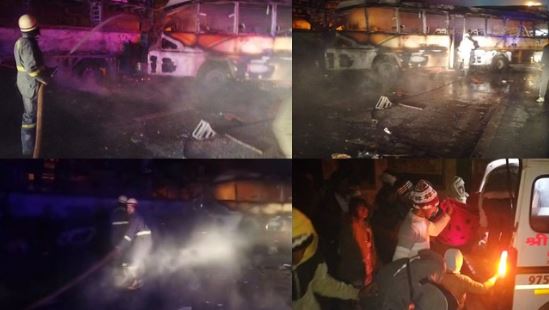 भीषण हादसा:- तेज धमाका और जलने लगीं बसें और कारें…यमुना एक्सप्रेस-वे पर जिंदा जल गए लोग, हादसे की तस्वीरें