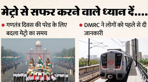 गणतंत्र दिवस 2026: परेड देखने जा रहे हैं? 26 जनवरी के लिए बदल गया मेट्रो का टाइम, जान लें नया शेड्यूल