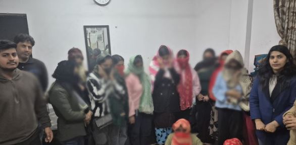 देह व्यापार के अड्डे पर छापा,5 नाबालिग सहित मुक्त कराई गईं 11 लड़कियां, दो सरगना गिरफ्तार