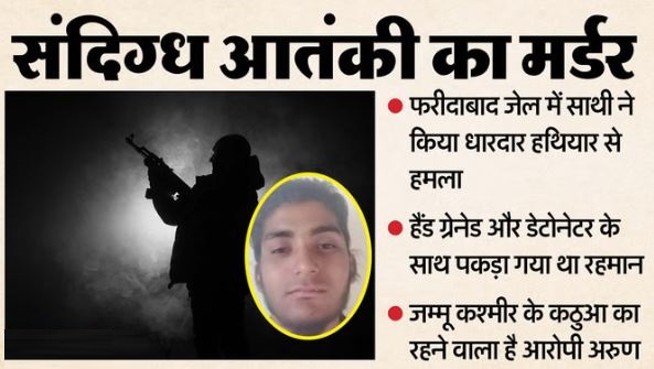 जेल में आतंकी रहमान का कत्ल: राम मंदिर को बम से उड़ाने की साजिश में शामिल था, बंदी अरुण ने की हत्या