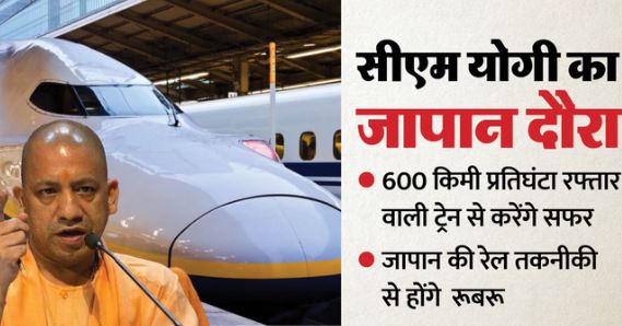 22 फरवरी से जापान दौरे पर जा रहे हैं CM योगी, 600 किमी प्रतिघंटा वाली ट्रेन से करेंगे यात्रा