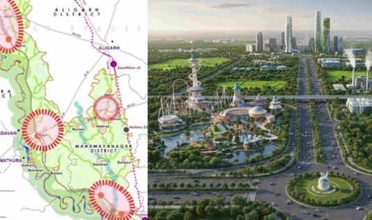 आगरा अर्बन सेंटर महायोजना-2041 को मंजूरी, 58 गांवों की जमीनों के भाव छुएंगे आसमान,जारी हुआ नक्शा