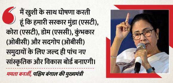 आगामी चुनाव से पहले CM बनर्जी का मास्टर स्ट्रोक, SC-ST-OBC समुदायों को लुभाने के लिए किया बड़ा एलान