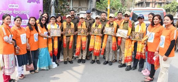 हल्द्वानी- अंतरराष्ट्रीय महिला दिवस: मातृशक्ति के आगे नतमस्तक हुए लोग, आत्मनिर्भरता और महिलाओं की भूमिका पर दिया जोर