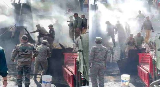 चमोली: गोरंग गांव की गौशाला में लगी भीषण आग, ‘आइबेक्स ब्रिगेड’ के जवानों ने पाया काबू, सारा सामान जला