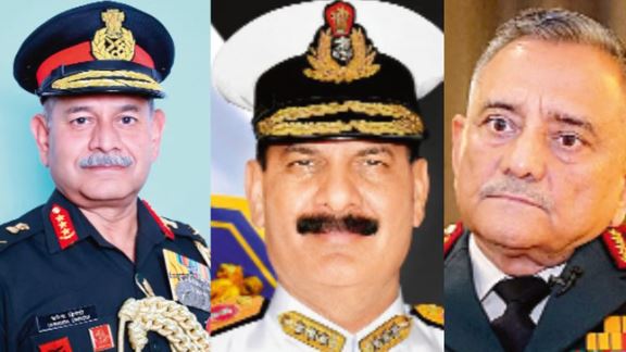बदलाव की तैयारी-: सेना, नौसेना व सीडीएस पद पर आएंगे नए चेहरे,मई में खत्म हो रहा इनका कार्यकाल