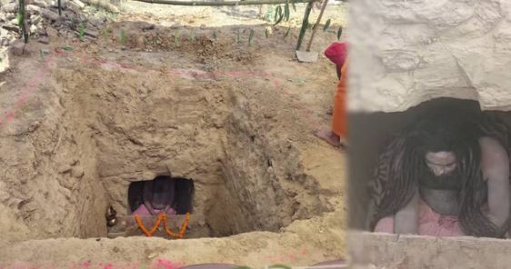 जिंदा समाधि की जिद पर अड़े महंत, मठ में हाई वोल्टेज ड्रामा, एसडीएम-सीओ मनाने में जुटे