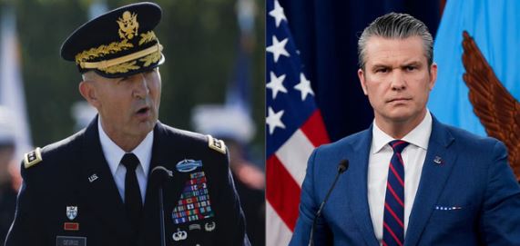 अमेरिकी सेना में फेरबदल:- ईरान से जंग के बीच हटाए गए आर्मी चीफ रैंडी जॉर्ज, हेगसेथ बोले- तत्काल हों रिटायर