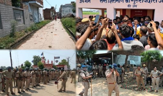 देवबंद में 2 बीघा के लिए भारी बवाल, दो समुदाय भिड़े, पथराव और लाठीचार्ज में कई घायल, छावनी बना क्षेत्र