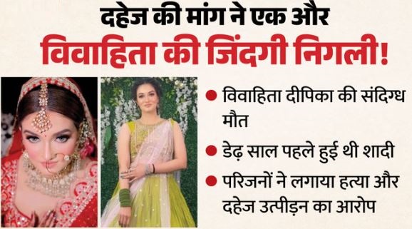 दहेज की बलि चढ़ी एक और बेटी!- विवाहिता की संदिग्ध मौत, पति-ससुर गिरफ्तार, शादी में किया था 1 करोड़ रुपये खर्च
