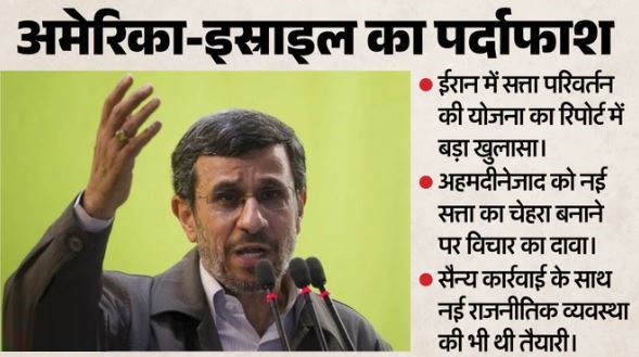 साजिश?: अमेरिका-इस्राइल ने अहमदीनेजाद को ईरान की सत्ता सौंपने पर किया था विचार, बड़ा खुलासा