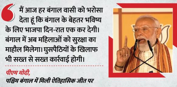 प्रधानमंत्री नरेंद्र मोदी- गंगोत्री से गंगासागर तक खिला कमल’, 5 राज्यों के नतीजों के बाद BJP मुख्यालय में PM का संबोधन