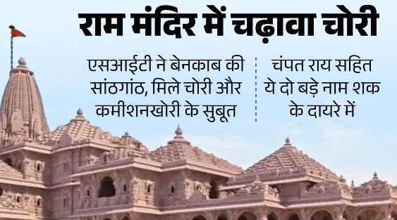 राममंदिर में चढ़ावा चोरी: SIT की रिपोर्ट में चौंकाने वाले खुलासे, बड़े पैमाने पर चोरी के संकेत, FIR की सिफारिश