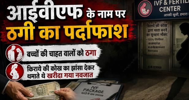बड़ा खुलासा: किराये की कोख का झांसा देकर थमाते थे खरीदा गया बच्चा, IVF तकनीक के नाम पर वसूलते मोटी रकम