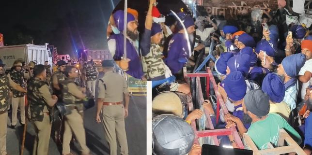 देहरादून- बैरियर तोड़ उत्तराखंड की सीमा में घुसे निहंग: तलवारें लहराईं, कहां गए किसी को पता नहीं, सड़कों पर फोर्स