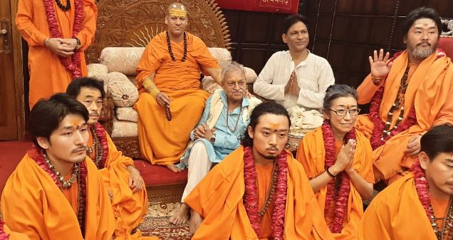 हरिद्वार- निरंजनी अखाड़े से प्रेरित हुए जापानी भिक्षु, ली सनातन धर्म की दीक्षा, चार युवा बने मंडलेश्वर