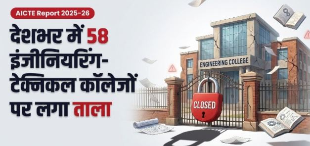 देशभर में 58 इंजीनियरिंग कॉलेज हुए बंद, यूपी और महाराष्ट्र टॉप पर, देखें…