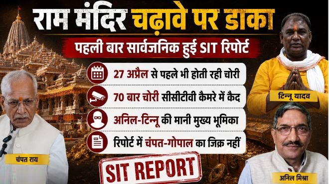 राममंदिर चढ़ावा चोरी: नोटों की गड्डियां और खुले नोट, 70 बार चोरी कैमरे में कैद, पहली बार सामने आई SIT रिपोर्ट
