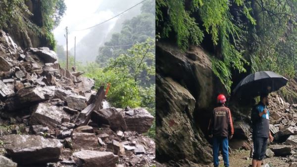 कर्णप्रयाग- बोल्डर गिरने से केदारनाथ पैदल मार्ग बंद, मसूरी-दून रूट प्रभावित, कर्णप्रयाग-नेनीसैंण में भूस्खलन
