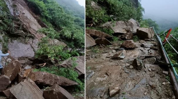 रोकी केदारनाथ यात्रा: पैदल मार्ग पर बोल्डर गिरे, श्रद्धालुओं को आगे जाने से रोका, प्रशासन ने की यह अपील