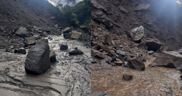 देहरादून- भारी बारिश की चेतावनी, यात्रा मार्गों पर जगह-जगह भूस्खलन, आज भी स्थगित चारधाम यात्रा