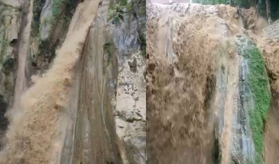 Rain: बारिश से उफान पर आया भट्टा फॉल, रौद्र रूप देख सहमे पर्यटक, तेज बहाव के चलते बढ़ी सतर्कता
