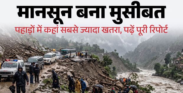 कुदरत का कहर: उत्तराखंड में 91 सड़कें बंद, कश्मीर में क्लाउडबर्स्ट, हिमाचल में भारी बारिश का अलर्ट