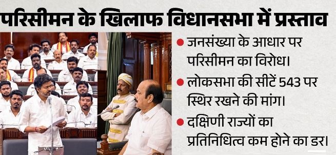 तमिलनाडु – विधानसभा में आज परिसीमन के खिलाफ प्रस्ताव लाएंगे CM विजय, लोकसभा सीटें 543 बरकरार रखने की मांग