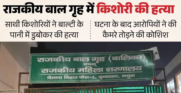 बालिका गृह में सहेली का कत्ल: 40 मिनट तक बाथरूम में रहीं दोनों किशोरियां, पानी में डुबोकर मारा