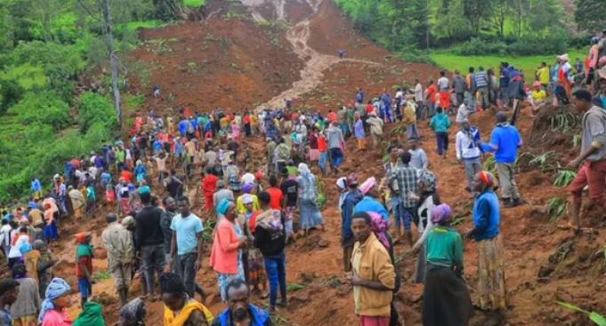 इथियोपिया में भूस्खलन से 14 लोगों की मौत,कई लापता, इथियोपिया में धार्मिक आयोजन के समय तबाही