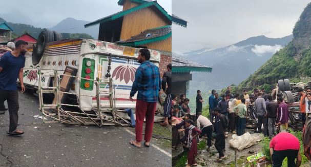 हिमाचल में बड़ा हादसा, यात्रियों से भरी बस पलटने से 8 लोगों की मौत, कई घायल