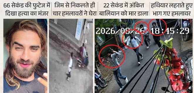 अंकित बालियान हत्याकांड: 66 सेकंड की फुटेज में कत्ल का मंजर, 22 सेकंड में खत्म हुई जिंदगी