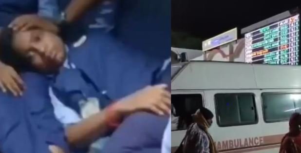 मंगला एक्सप्रेस में पेंट्री कार का खाना खाते ही बिगड़ी 30 बच्चों की तबीयत, ट्रेन रोककर कराया इलाज