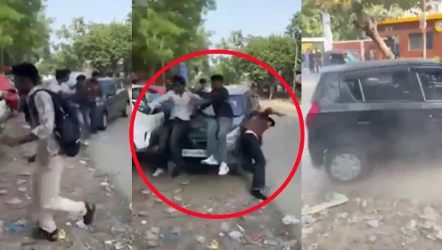 ग्रेटर नोएडा में हिट एंड रन केस: तेज रफ्तार कार ने 5 छात्रों को मारी टक्कर, वीडियो सोशल मीडिया पर वायरल