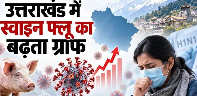 उत्तराखंड: स्वाइन फ्लू, 1 मरीज प्रति घंटा से अधिक हुई संक्रमण की रफ्तार, औसत संख्या प्रतिदिन 32 दर्ज