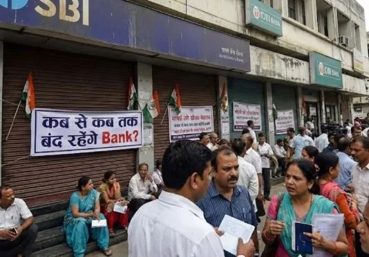 बैंक कर्मियों की हड़ताल-: आज रविवार को भी खुले हैं बैंक, अगले हफ्ते देशभर में सिर्फ दो दिन खुलेंगे, जानिए कैसे होगा काम!