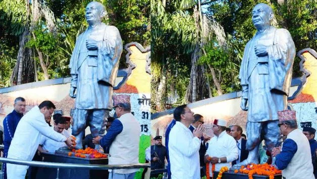 देहरादून: CM धामी ने सरदार पटेल को किया नमन, प्रतिमा पर फूल चढ़ा राष्ट्र निर्माण में योगदान को किया याद