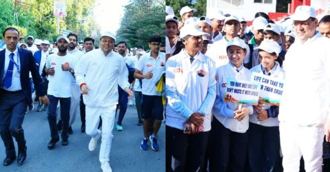 देहरादून: नशामुक्त उत्तराखंड की मुहिम को लेकर देहरादून में वॉकथॉन, CM धामी ने दिखाई हरी झंडी