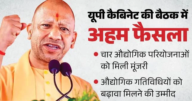 योगी कैबिनेट ने 22 प्रस्तावों को दी मंजूरी: चार औद्योगिक परियोजनाओं को मिली स्वीकृति, कई अहम फैसलों पर मुहर
