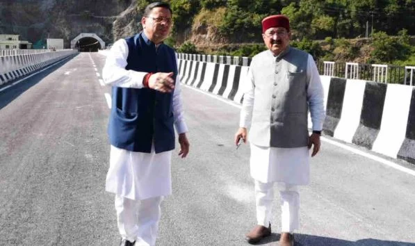रुद्रप्रयाग: CM धामी ने किया 156 करोड़ के पुल का निरीक्षण, बदरी-केदार जाने वालों को मिलेगी जाम से राहत