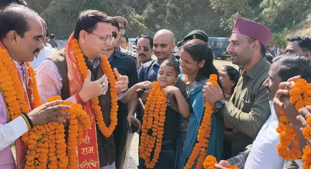 चंपावत: सर्किट हाउस पहुंचे CM धामी, कई विकास परियोजनाओं का उद्घाटन और शिलान्यास किया