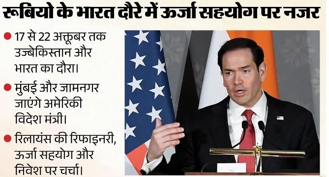 भारत आ रहे हैं विदेश मंत्री रूबियो: जामनगर की रिफाइनरी पर अमेरिका की नजर, ऊर्जा सहयोग को लेकर क्या है तैयारी?